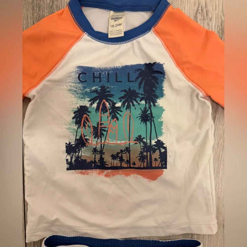 OshKosh B'gosh Kids Swim Set - Orange, Blue, White